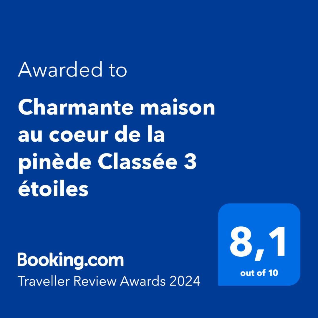 Charmante Maison Au Coeur De La Pinede Classee 3 Etoiles 라카노오세앙 외부 사진